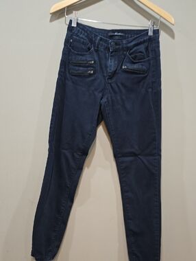 KanCan Black Skinny Jeans with Front Zip Pockets